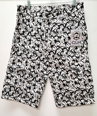 Vintage Creating Limitless Heights CLH Size 34X15 DICE All Over Cargo Shorts