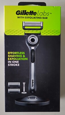 Gillette Labs With Exfoliation Bar Handle + Pack 2 Blades - BRAND NEW