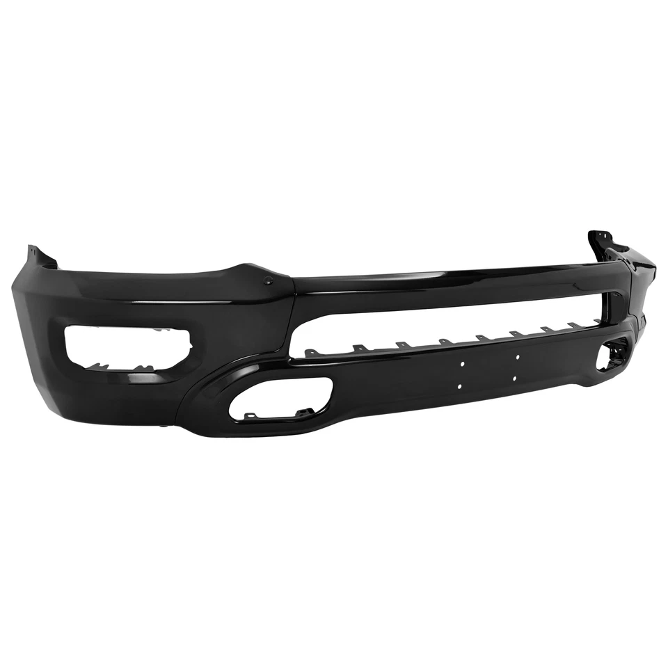 Front Bumper Face Bar For Ram 1500 2019-2024 Powder Coated 2022 2023 Black Steel Foto 2 de 4