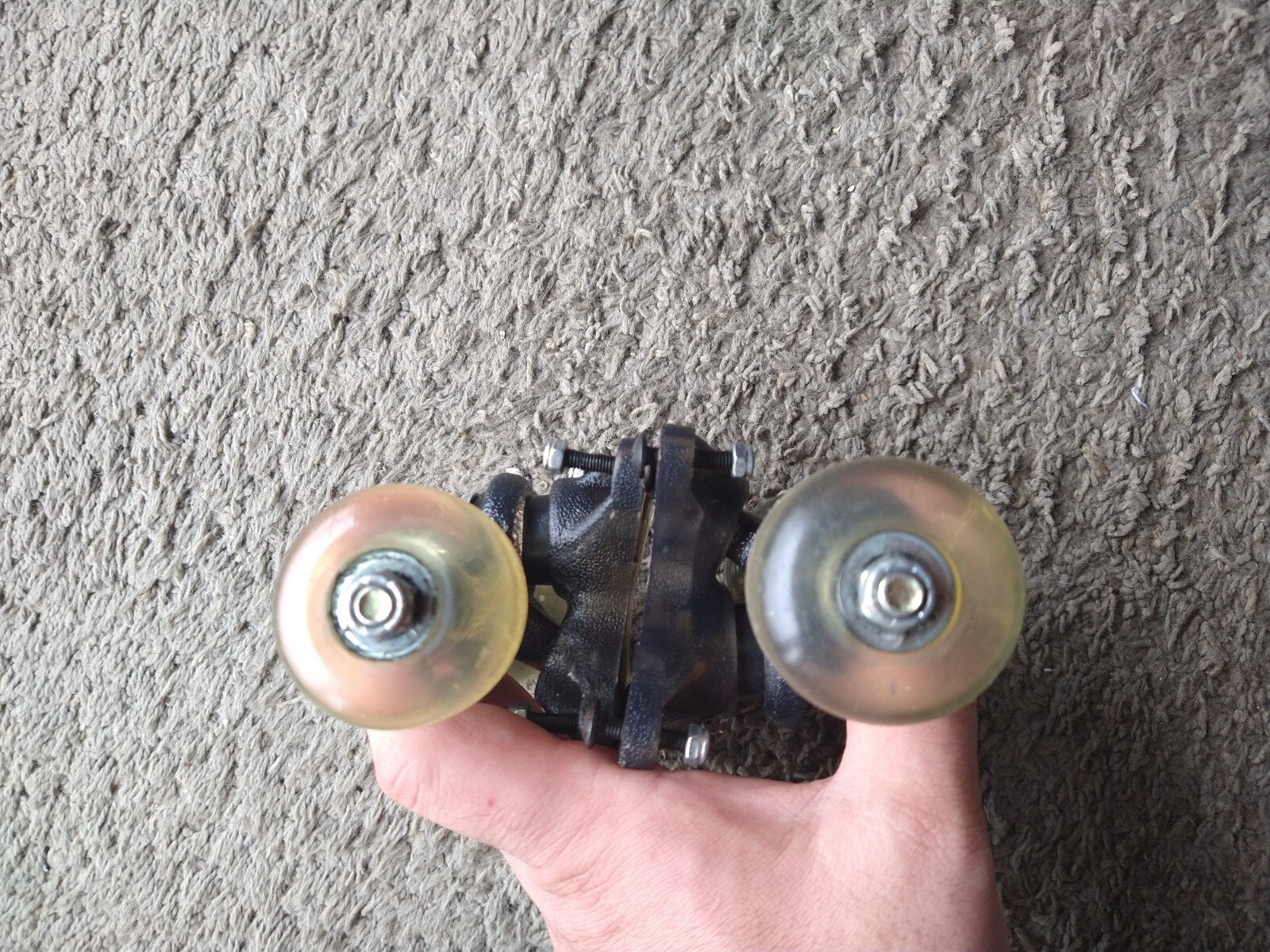 Dokuro Skateboard Trucks 5 7/8" With Wheels and Bolts/Nuts -Excellent Condition