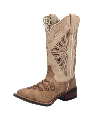 Laredo Western Boots Womens Kite Days Embroidered Detail Brown 5821