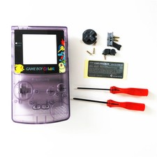 Clear Purple Picachu VS Eeveee Housing Shell for Nintendo Game boy Color GBC