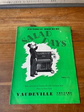 Eleanor Drew 'SALAD DAYS' John Warner Julian Slade 1954 London Program Brochure