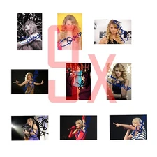 Set of 9 Authentic Taylor Swift signed Autographed 4x6 Photos reprint pictures