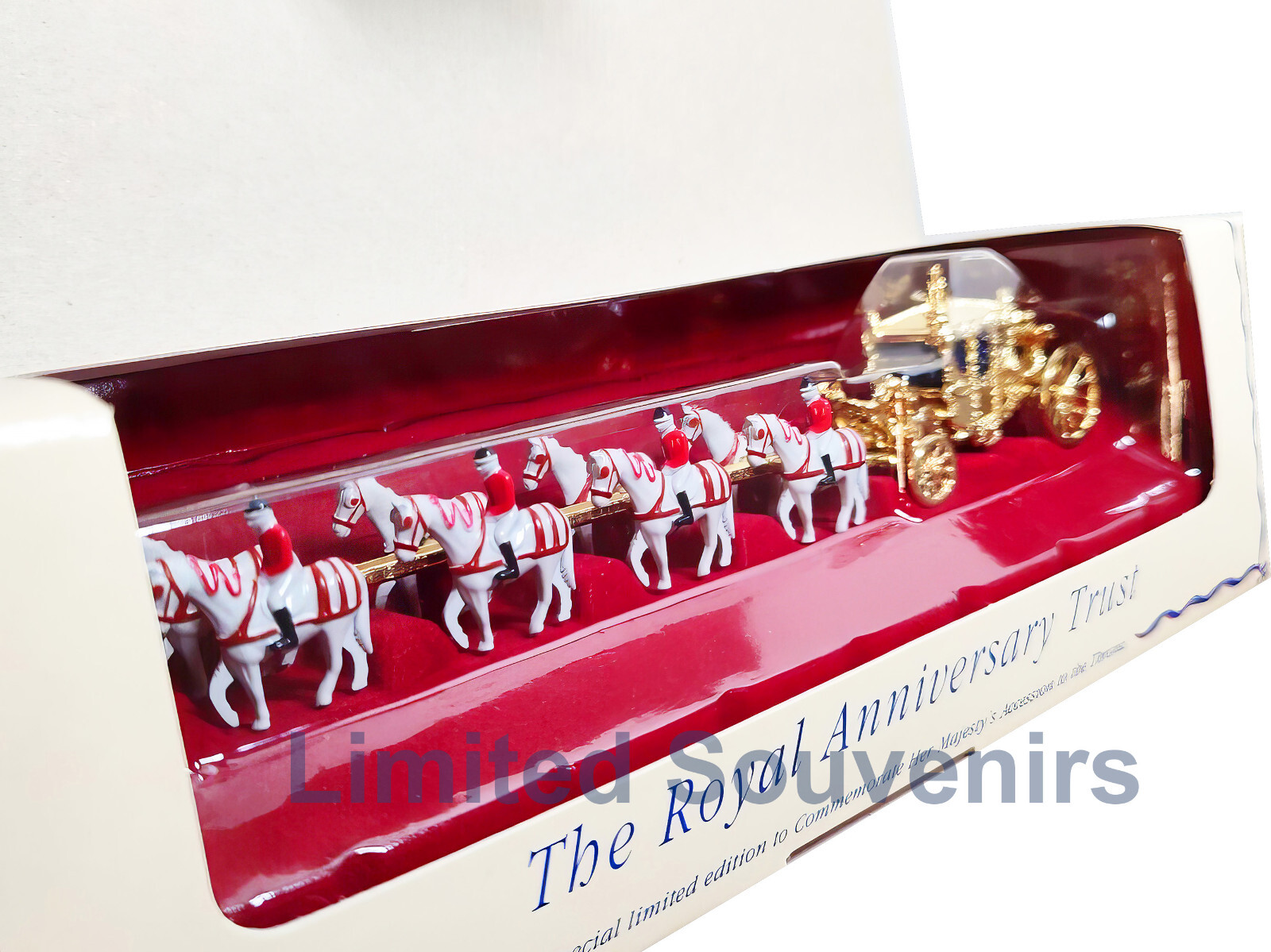 Gold State Coach Matchbox YY66 QE II 40th. Same coach as for Charles