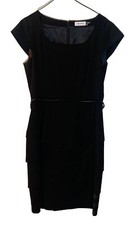 Calvin Klein Black Dress Womens Size 10 Cap Sleeves