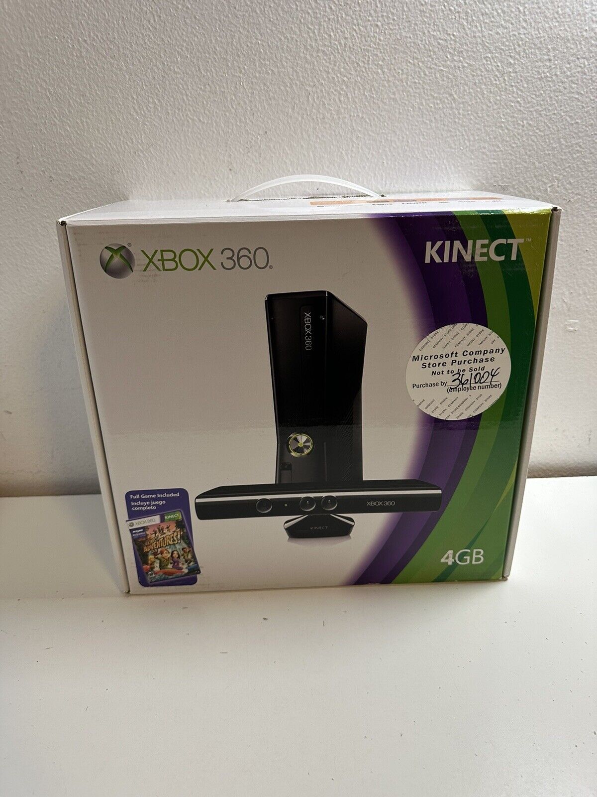 Microsoft Xbox 360 S Slim 4GB Console Bundle Kinect Controller Cords Ships  Fast!