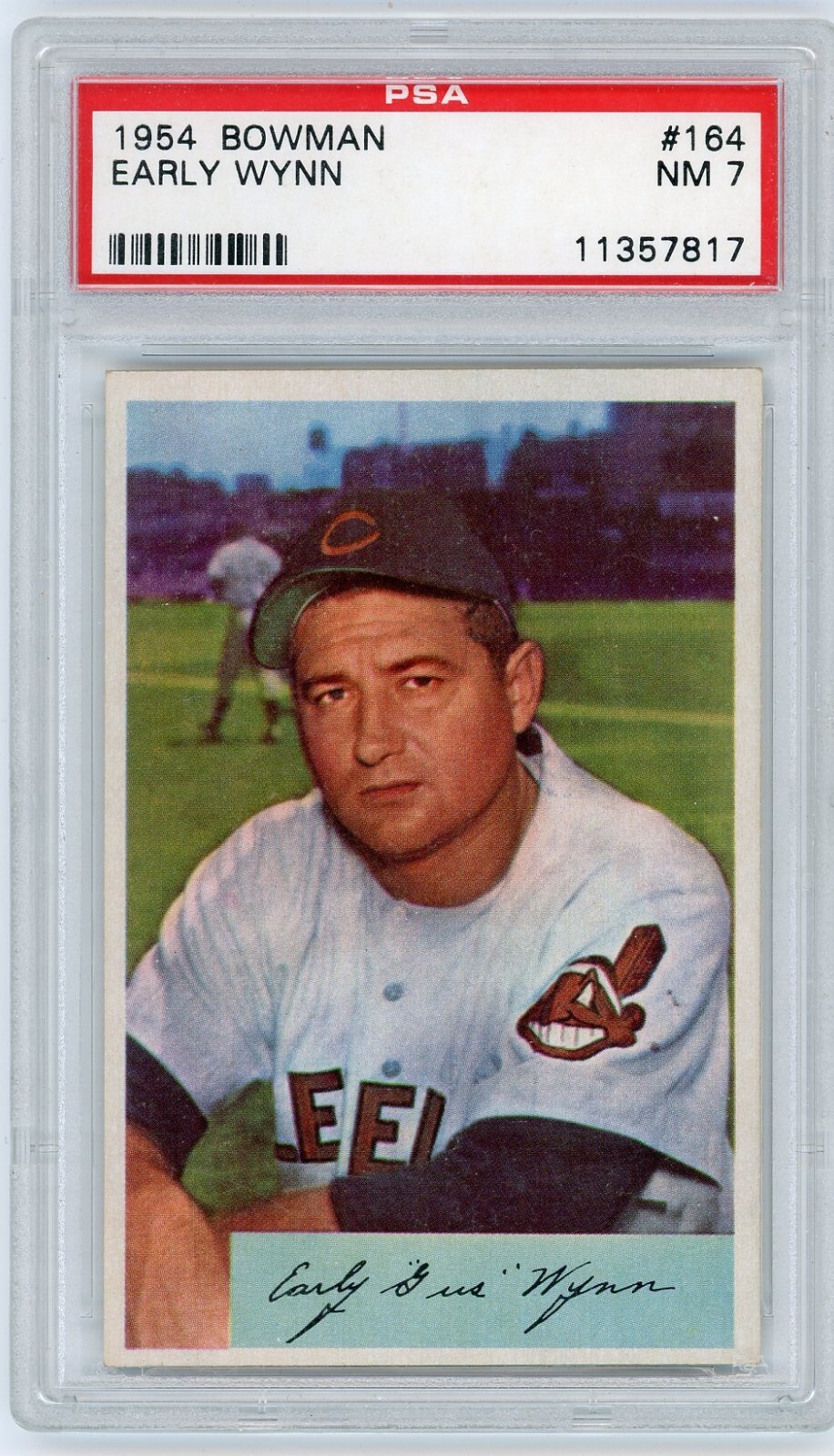 1954 Bowman #164 Early Wynn PSA 7 Cleveland Indians HOF