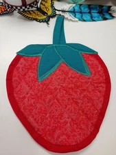 Strawberry Pot Holder, Oven Mitt, Trivet - Hand Made in the USA