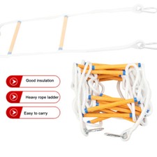 10m Feuerleiter Strickleiter Feuerfeste Rettungsleiter 200kg Tragfähigkeit