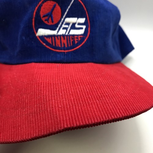 Vintage Ted Fletcher Winnipeg Jets NHL SnapBack Corduroy Hat *Cracked Brim* - Picture 11 of 11