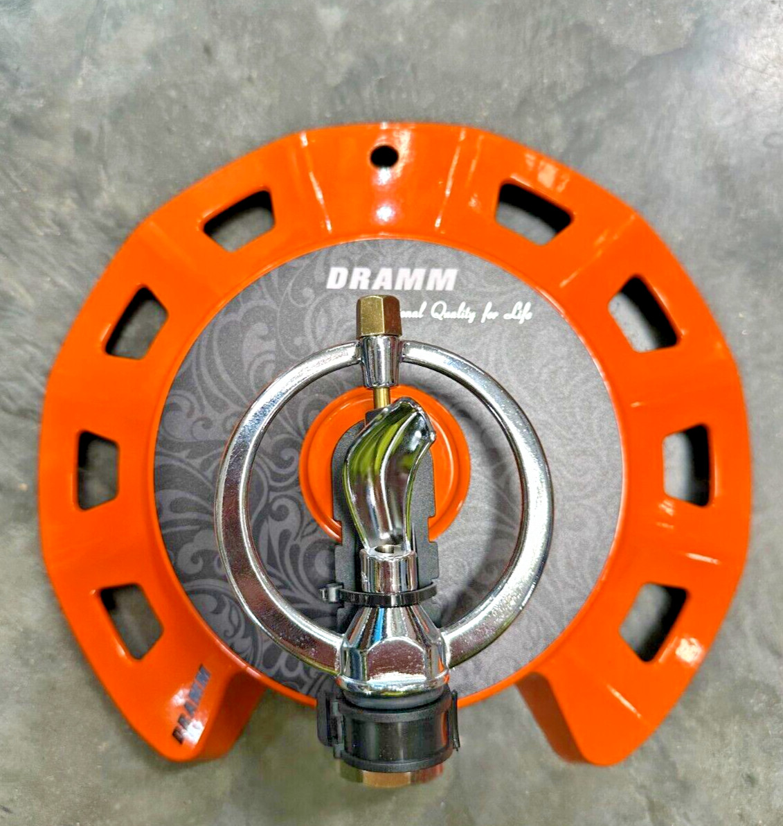 Dramm ColorStorm Metal Spinning Sprinkler (Orange)