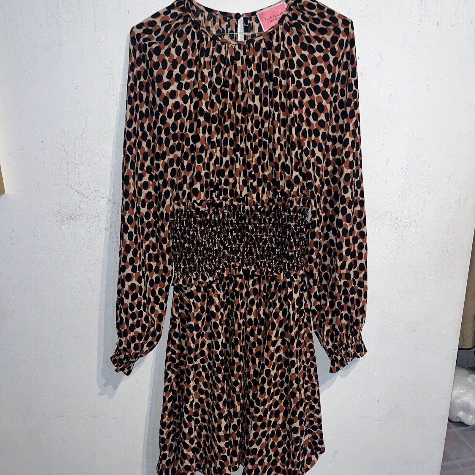 Kate Spade Dotty Leopard Spin Dress Size Medium - image 11
