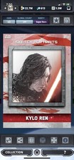 Topps Star Wars Digital Card Trader TLJ Sketch Portraits Kylo Ren Insert
