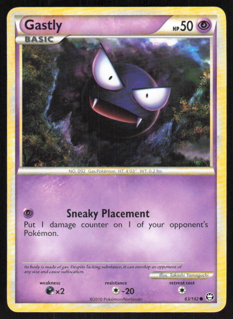 Gastly 63/102 NM Triumphant Pokemon Card