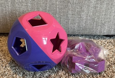 TUPPERWARE TUPERKIDS NEW SHAPE-O TOY-IN PINK & PURPLE COLORS