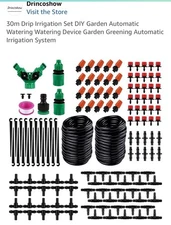 DIY Drip Irrigation System Set Garden 30m Automatic Hose Sprinkler Kit New