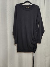 Express One Eleven Black Sweater Dress with Braided Side Size Small