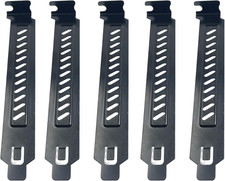 10PCS Black PCI Slot Covers,Dust Filter Bracket Expansion Blanking Plate for Com