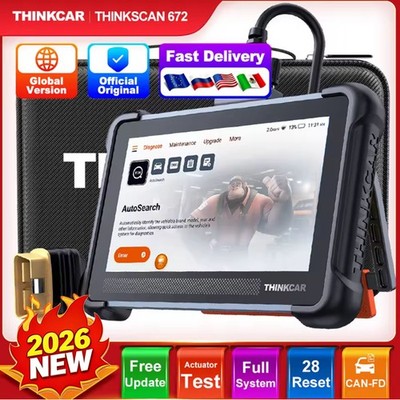 THINKSCAN 672 All System OBD2 Scanner Car Diagnostic Tool ABS SRS ECM TCM CANFD