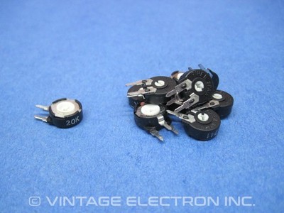 (10) PIHER Linear Trim Pot (Variable Resistor) 20K Ohm 20% Vertical PC Mnt 10mm