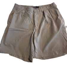 Polo Ralph Lauren Shorts Chino Pleated Tan Beige Tyler Short Golf Size 36 x 8.5"