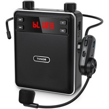 Voice Amplifier Wireless Microphone 25W, Portable Voice Amplifier for Teacher...