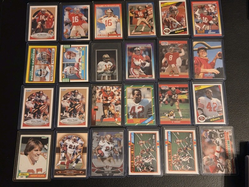 HUGE 49er Card Lot 1981-1995 Jerry Rice, Joe Montana, Steve Young, Ronnie Lott +