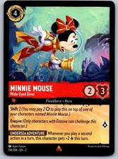 Minnie Mouse - Wide-Eyed Diver 114/204 Rare Rise of the Floodborn Lorcana NM