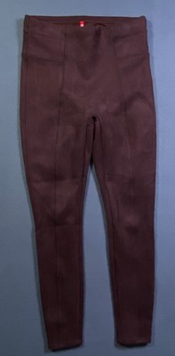 SPANX Faux Suede Rich Rose Shaping Leggings Womens Sz M 20322R Yoga Gym Workout