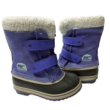 Sorel 1964 Pac Strap Winter Snow Boots Purple Girls 13