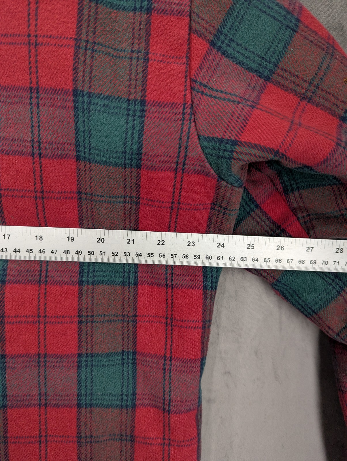 Vintage Codet Lumberjack Shirt Jacket  Size Large Relaxed Tall Long Flannel USA image 7