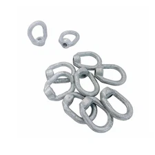 10Pc 5/16" Hot-Dipped Galvanized Eye Nut 3/8"-16 Tap,1250lb WLL Lifting Rigging