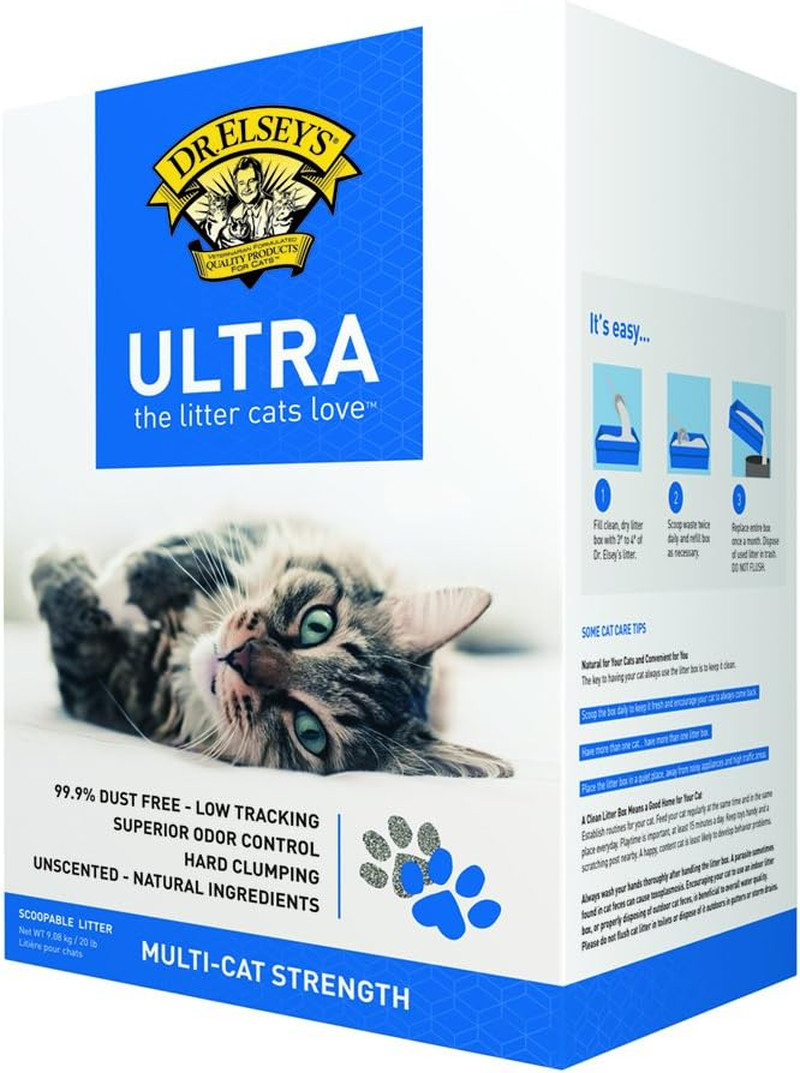 Dr. Elsey'S Precious Cat Ultra Premium Cat Litter, 20-Pound