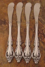 Oneida Brahms Set of 4 Butter Spreaders Community Stainless Flatware Lot B