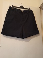 New Look Tall Womens Navy Bermuda Chino Shorts Size 16UK
