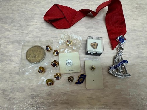 Knights of Columbus Lot Pins Medal District Deputy Ribbon K of C