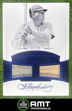 Babe Ruth 2017 Panini Flawless 11/15 Dual Jersey Greats Sapphire Yankees #MGD-BR