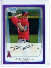 Tyler Skaggs Prospects Purple Refractors 1st /799 2011 Bowman Chrome #BCP194