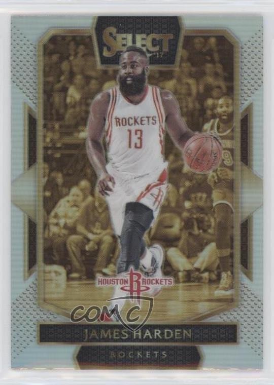 2016-17 Panini Select Courtside Silver Prizm James Harden #206 a6i