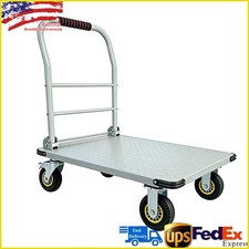 Heavy Duty Foldable Platform Cart 1800 LBS Capacity,36"x24" Flatbed Utility Cart