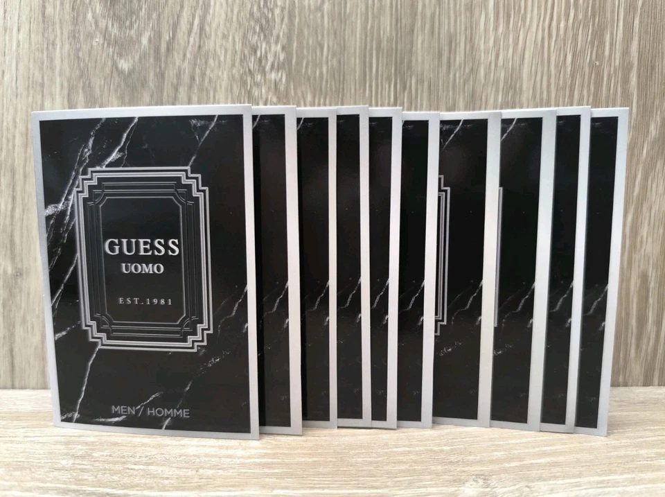 Pack Of 10 Guess - UOMO EDT 2mL MINI BOTTLE Men's FRAGRANCE PERFUME New CARDED  - image 3 of 4