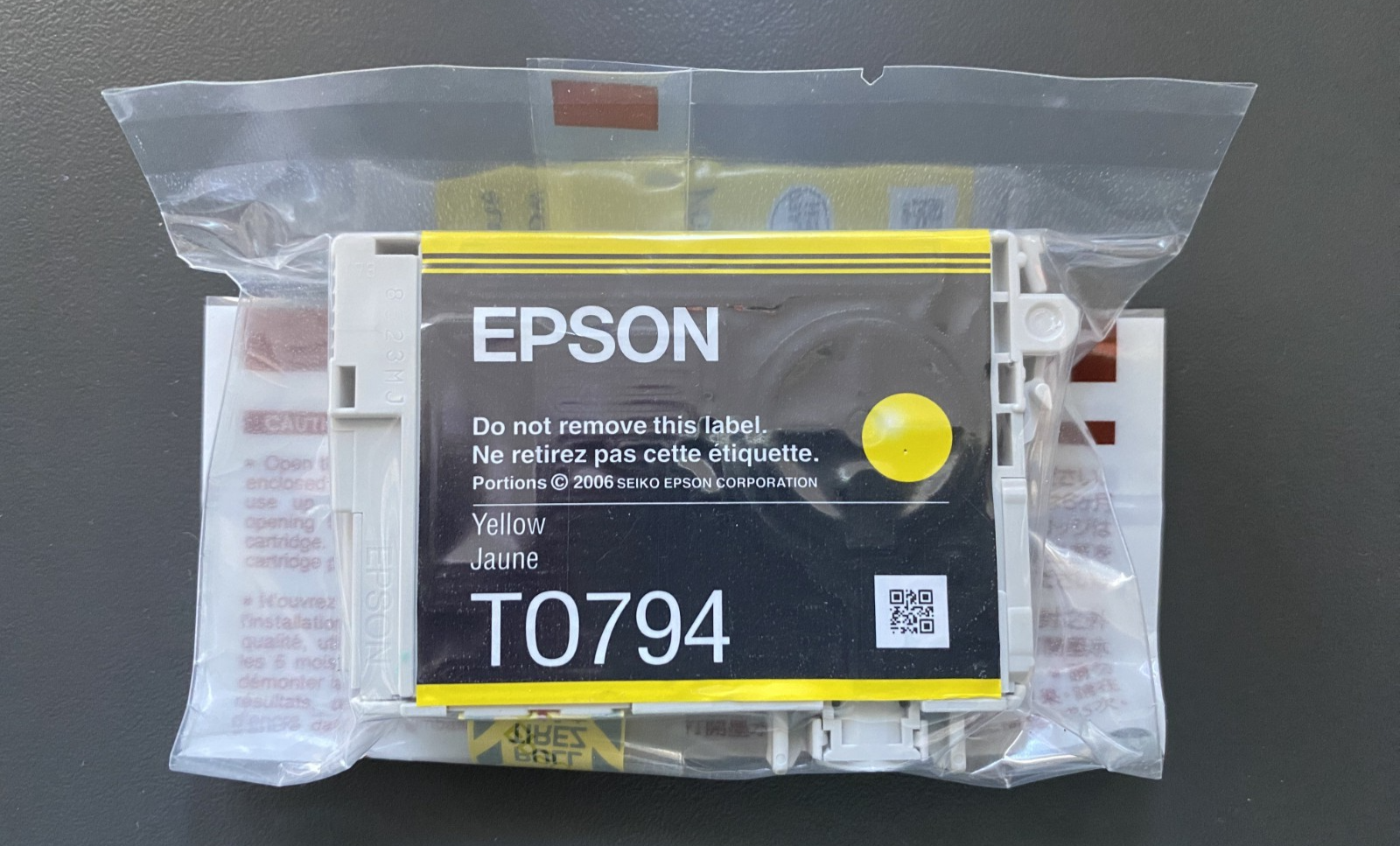 Genuine Epson Ink - T0794 YELLOW / PX800FW 810FW 830FWD (INC VAT)