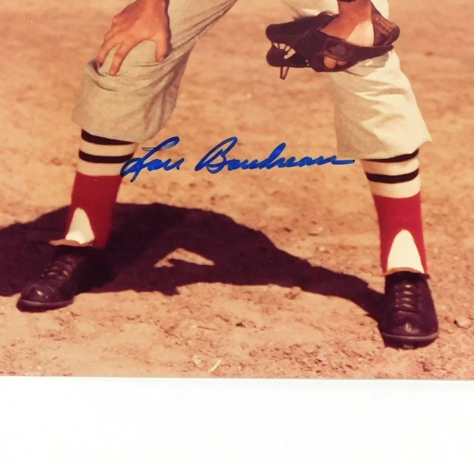 Lou Boudreau Signed 8 x 10 Color Photo Red Sox JSA Auto AR90537 - Image 2 of 3