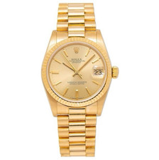 Rolex Datejust Yellow Gold Champagne Dial Flu...