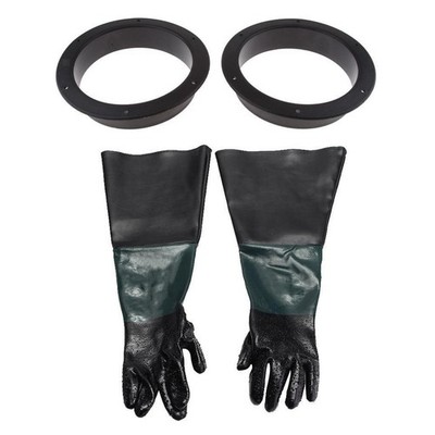 PAIR OF 60CM/24''   WORK SANDBLASTING GLOVES FOR SAND BLAST CABINETS #yr