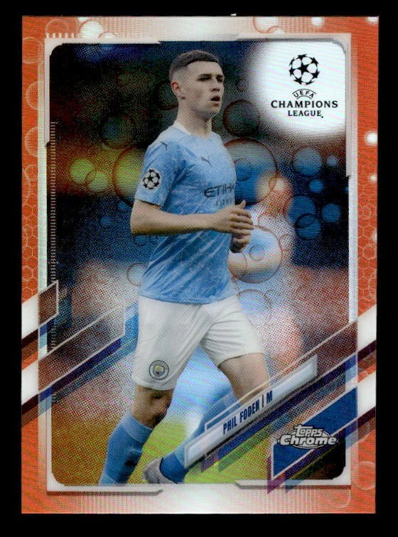 2020-21 Topps Chrome UCL Phil Foden #34 | eBay
