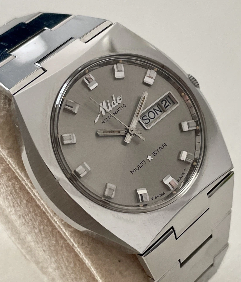 Orologio N.O.S. MIDO MULTISTAR ‘70 automatico ETA 2789 vintage Swiss Made - Immagine 3 di 4
