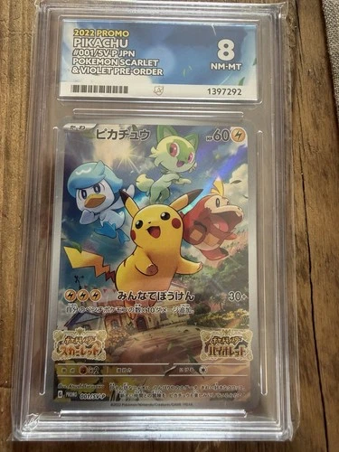 Pikachu Promo 001/SVP Ace 8 Japanese Scarlet and Violet Pokemon Card
