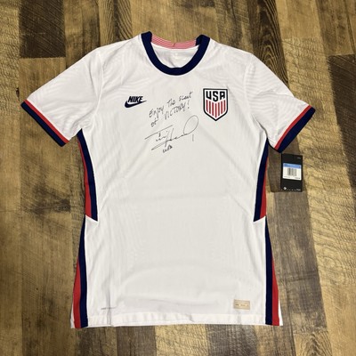NWT SIGNED Nike 2020 USA USMNT Home Vapor Authentic Soccer Jersey